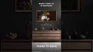 FREE floral art screensaver for your TV. Easy Frame TV hack #frametv #screensaverfortv #budgetdecor