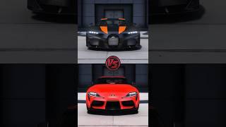 Bugatti Chiron Super Sport vs Toyota Supra final battle! Who will win? 