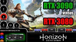 RTX 3090 vs RTX 3080 | Test in Horizon Zero Dawn