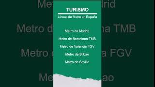 Cinco sistemas de Metro de España 2024  #trenes #turismo #ferrocarril #metro #lineas #profesor