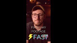 #shorts Quickly Stabilize ANY Shaky Footage