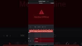 How to fix Media Offline in Davinci Resolve 18 | HEVC Codec issue fix | #davinciresolve #2024