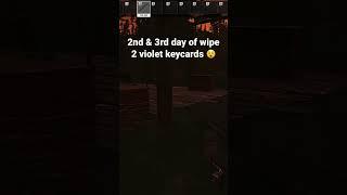 🟣 Violet keycard on 2nd & 3rd day After wipe  #eft #escapefromtarkov #tarkov