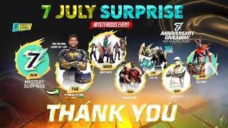 7TH ANNIVERSARY MYSTERY SURPRISE EVENT, FREE FIRE INDIA | FREE FIRE NEW EVENT | NEW EVENT FREE FIRE
