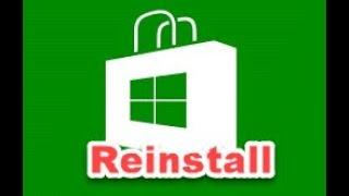 Reinstall the Windows Store - Windows 10 (Tutorial)