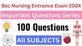 Bsc Nursing Entrance Exam 2024 | Bsc Nursing Entrance Exam Previous Year Question Paper| CNET 2024