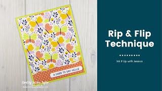 Rip & Flip Card Making Technique