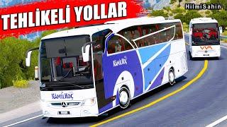 VİRAJLI YOLLARDA OTOBÜSLER İLE KONVOY YAPIYORUZ