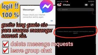 how to fix messenger no internet connection | 2021 legit 100% | tagalog tutorial