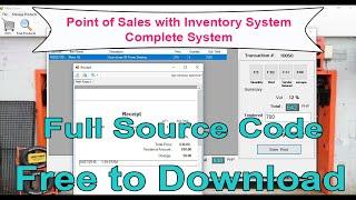 Point of Sales with Inventory System Source Code | Free to Download