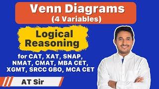 Venn Diagrams (4 variables) - Logical Reasoning for CAT, SNAP, CMAT, MBA CET & MBA Exams