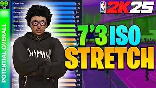 MY NEW 7'3 SPEED BOOSTING STRETCH DEMIGOD WILL BREAK NBA 2K25...