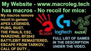 CoD Mobile - BK57 #2.Also: PUBG, CS2, Rainbow six siege... Macros No recoil: Logitech, razer, bloody
