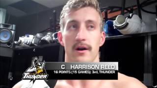 GAME DAY: Gabriel Levesque, Garet Hunt, Harrison Reed comments vs. San Francisco (11-24-12)