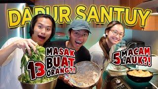 SANTUY KITCHEN IS BACK!! WE COOKED INDONESIAN DISHES FOR 13 PEOPLE!! CELINE'S FAREWELL DINNER!!