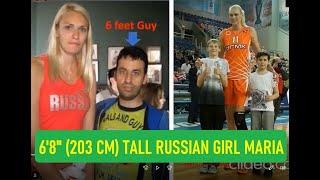 6'8" Tall Russian Girl Maria Stepanova Loves Her Height