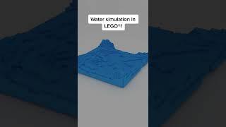 Water simulation in LEGO® #fyp #foryou #foryoupage #viral #render #satisfying #loop #lego #memes