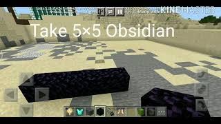 Easy way to make nether portal in Minecraft by ds talk