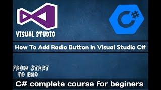 How to add Radio Button in Visual Studio C#