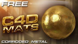 Corroded Metal Free Materials Pack for Cinema 4D - Materiales Gratis  para Cinema 4D