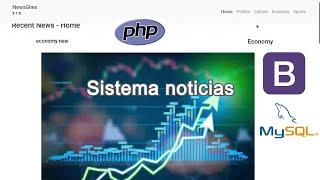 SISTEMA DE NOTICIAS COMPLETO PHP MVC POO, MYSQL, BOOTSTRAP 2020 + DESCARGA!