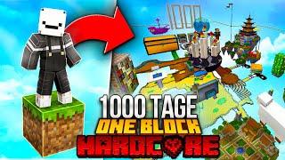 Ich Überlebe 1,000 Tage in Minecraft Hardcore ONE BLOCK [Film]