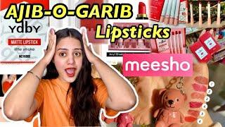 Meesho ki ajib-o-garib lipsticks Testing weird lipsticks from meesho | Meesho haul | Kp styles