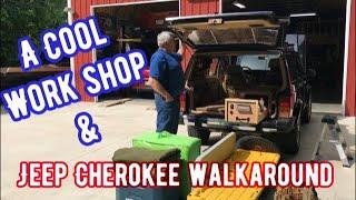 Walkaround Of My Dream Garage & Another Overland Jeep Cherokee XJ - “WyattOneAble Garage”