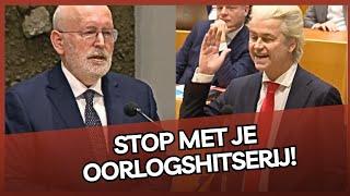 Wilders laat Timmermans ALLE HOEKEN van de kamer zien! Stuur aan op VREDE!