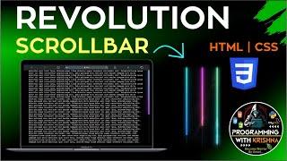 Make Gradient Page Scroll Progress Bar using HTML | CSS #programmingwithkrishna #html #css #js