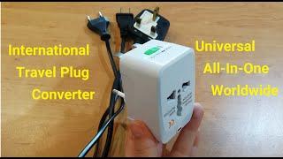 how to use Universal travel adapter Plug All-In-One Converter?