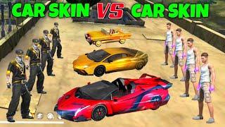 Car Skin vs Car Skin Fight | New Lamborghini CAR SKIN Challenge | HIP HOP vs ADAM | Garena Free Fire