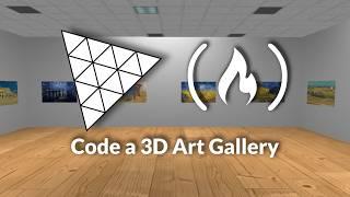 Code a Virtual 3D Art Gallery – Three.js JavaScript Tutorial / Code-a-Long