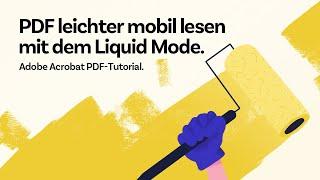 PDF leichter lesen mit dem Liquid Mode der Adobe Acrobat Reader App | Adobe PDF Tutorial