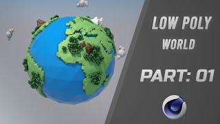 Low Poly World CINEMA 4D Tutorial (Beginners)