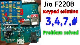 jio f220b keypad 3 4 7 # not working /jio f220b keypad not working/jio f220b way/jio keypad not work