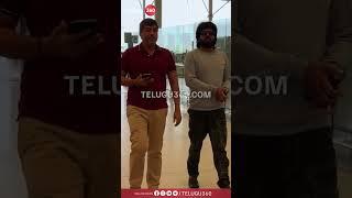 producer shirish and anil ravipudi snapped at Hyderabad airport off TO Rajahmundry|Telugu360 Digital