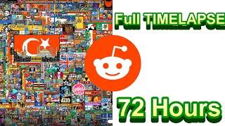 Reddit Place (r/place)  Full 2022 (Hızlı Çekim) HD