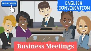 Business English Conversations | ESL Business Meeting Conversation