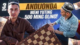 NIHOYAT ANDIJONDA MENI YUTA OLISHDIMI? | MENI YUTING 500 MING OLING 3-QISM