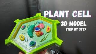 Plant cell 3d model easy with cardboard #science #diy class 7-8th NakulSahuArt