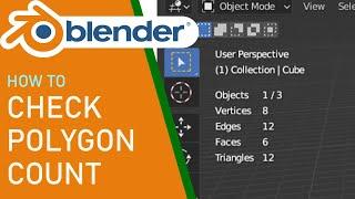 Blender how to check polygon count