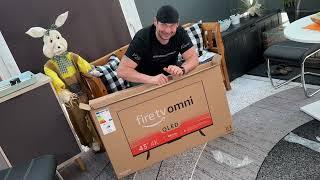 Amazon Fire TV 43" Omni QLED Series 4K UHD smart TV unboxing