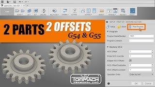 G54 & G55: Using Multiple Work Coordinate Systems in Fusion 360