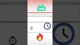 HOW TO INSERT CLOCK SYMBOLS IN MS WORD 2023 | INSERT CLOCK SYMBOLS IN WORD #technology #shortsvideo