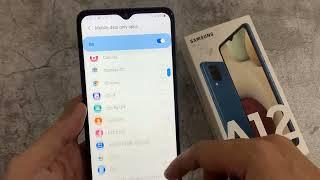 Samsung Galaxy A12: How to Enable/Disable Mobile Data Only Apps