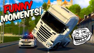 IDIOTS IN TRUCKS #9 - ETS2MP | Funny Moments - Euro Truck Simulator 2 Multiplayer