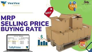 How to Set Standard Buying & Selling Rate in Tally Prime | MRP, Selling and Buying Rate setup