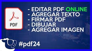  Cómo editar un pdf online sin programas y gratis con Pdf24 el mejor editor de pdf gratuito