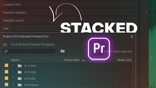 This STACKED Workspace should be the default in Premiere Pro!